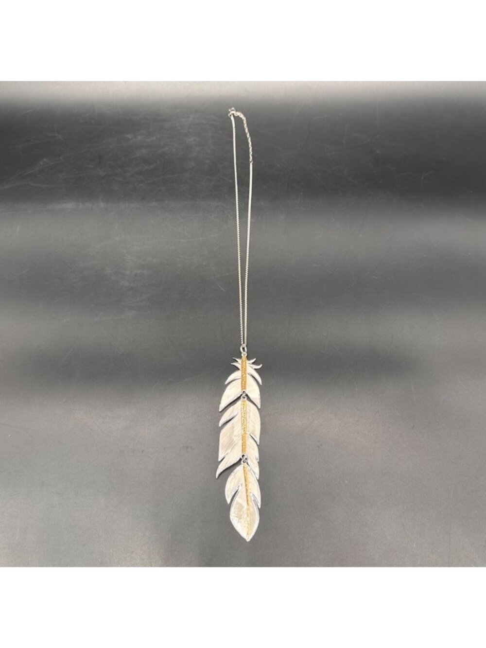Montana Silversmiths Plume Feather Pendant Necklace Western Festival Statement - Picture 3 of 10